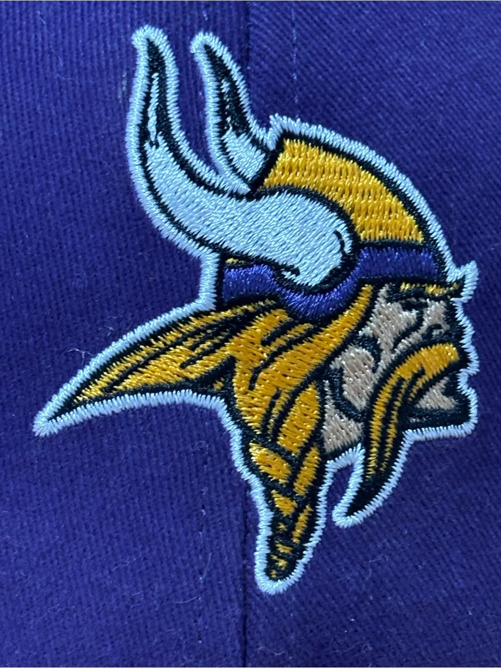 Minnesota Vikings Youth Hat in Purple with Black Trim